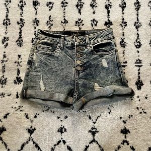 Acid wash shorts XS